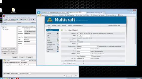 multicraft control panel.
